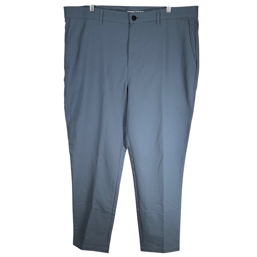 Banana Republic Mens Performance Chino Pants Gray 40x32 Tech Pants